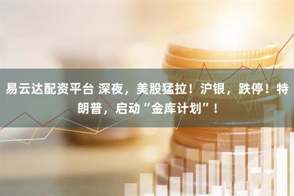 易云达配资平台 深夜,美股猛拉!沪银,跌停!特朗普,启动“金库计划”!